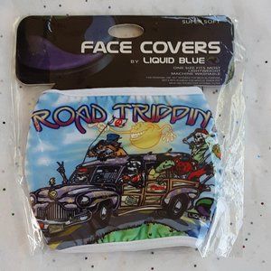 Grateful Dead Liquid Blue Face Cover OS Super Soft Machine Wash Road Trippin NIP